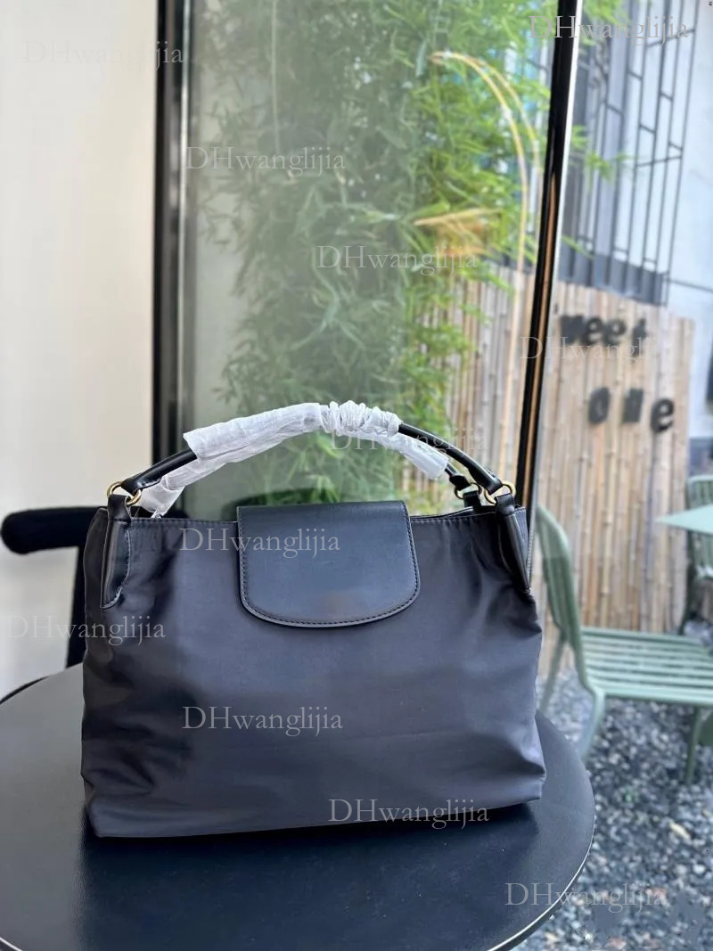 DHGM 2005 designer Paris new nylon handbag 25ss solid color hand tote bag large capacity high quality 36cm