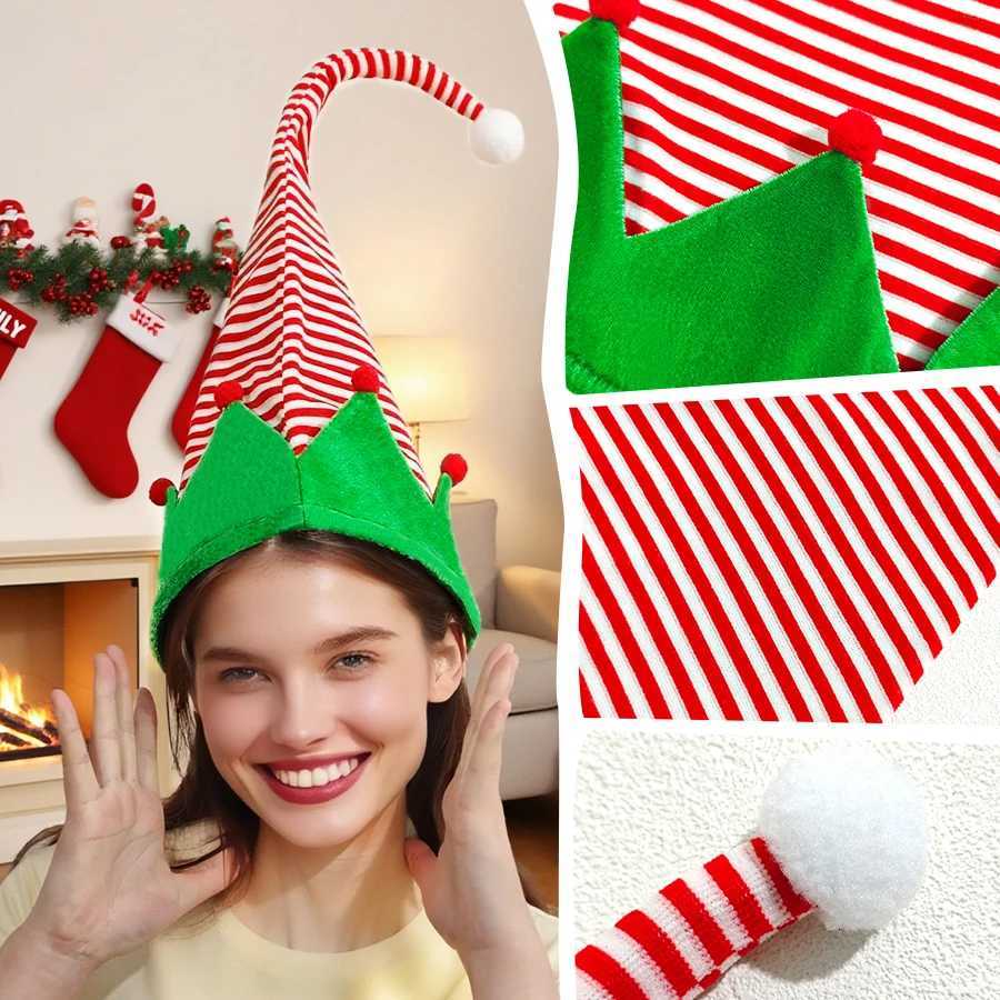 Christmas hat creative elf hat styling hat holiday party dance dress up clown HalloweenW251027
