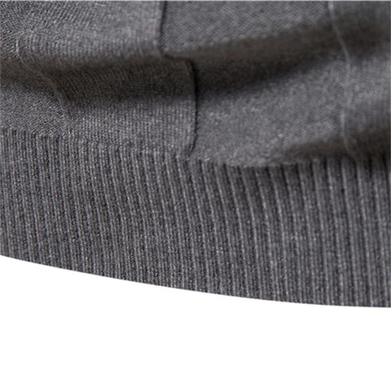 Sweater Autumn Mens Turtleneck Casual Knitted Warm Bottoming Shirt Solid Color Pullover 251016