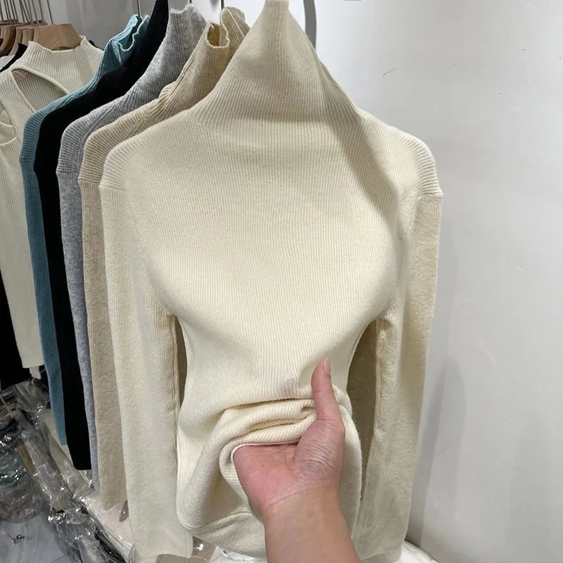 Long Sleeve Turtleneck Slim Jumper 2025 Autumn Winter Sweater Women Knitted Ribbed Pullover Sweater Soft Warm Pull Femme 251027