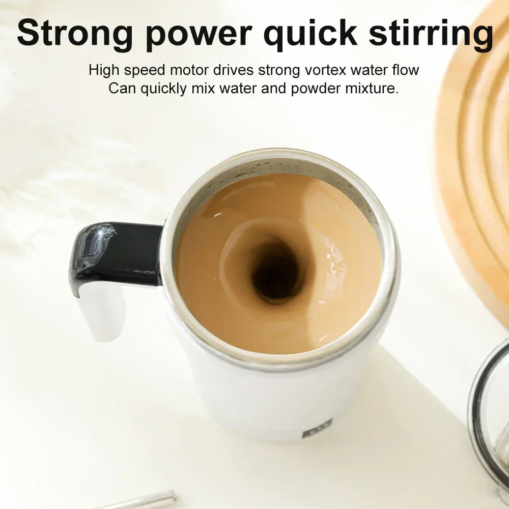 USB Automatic Detachable Coffee Cup Intelligent Temperature Measuring Rechargeable Mug Warm Coaster Magnetic Stirring LIYI 251024