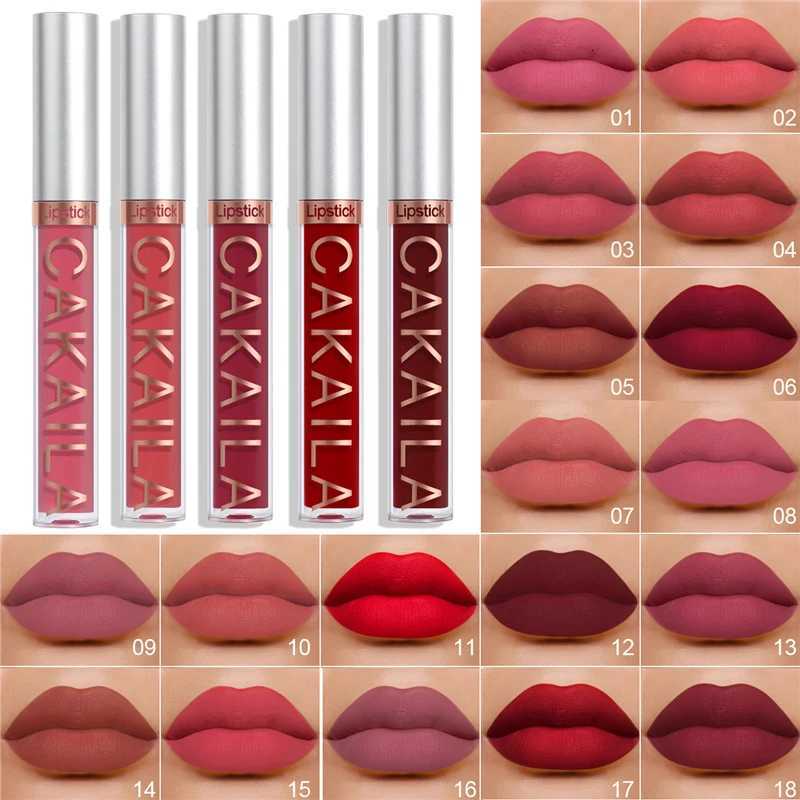 Dark Red Matte Lip Gloss 8 Color Velvet Lip Glaze LongLasting Waterproof Liquid Lipstick Natural Makeup Sexy for Women Lip Tint W251027