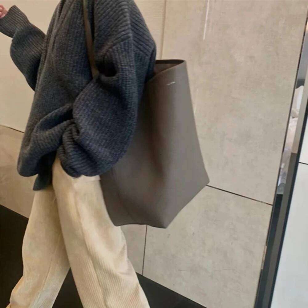 Large Capacity Women's Satchel Simple Fashion Sling Shoulder Tote Outdoor Storage Shopping Bag Furniture Supplies