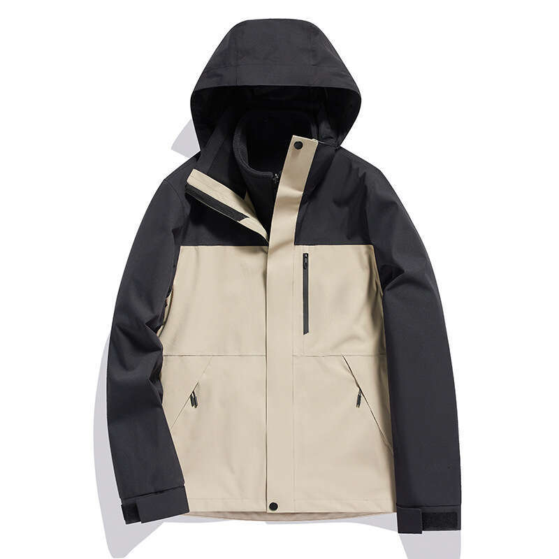 3-In-1 Jacket For Men And Women, Winter Two-Piece Set, Detachable, Windproof, Waterproof, Warm, Thickened, Skiing