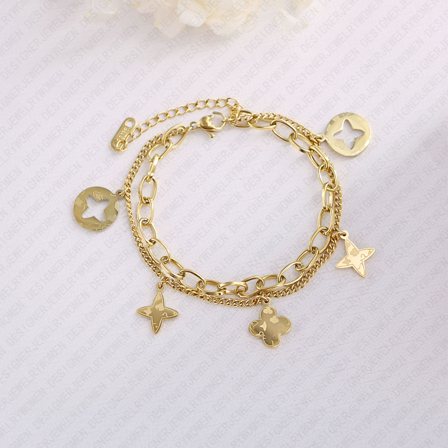 Designer Bracelet Bracelet for Women Gold Hollow Bracelets Tassel Bangle Rhombus Flower Bangles Luxury Jewlery Designer for Women Elegant Timeless Gif