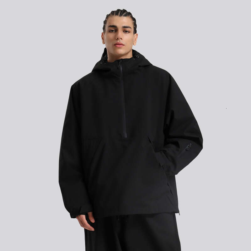 New Men Hooded Pullover Loose Snowboard Windproof Waterproof Breathable Couple Professional American Ski Suit Women