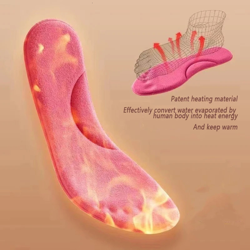 Self Heated Thermal Insoles for Feet Winter Thermal Thicken Memory Foam Shoe Pads Men Women Sports Shoes Selfheating Shoe Pads251020
