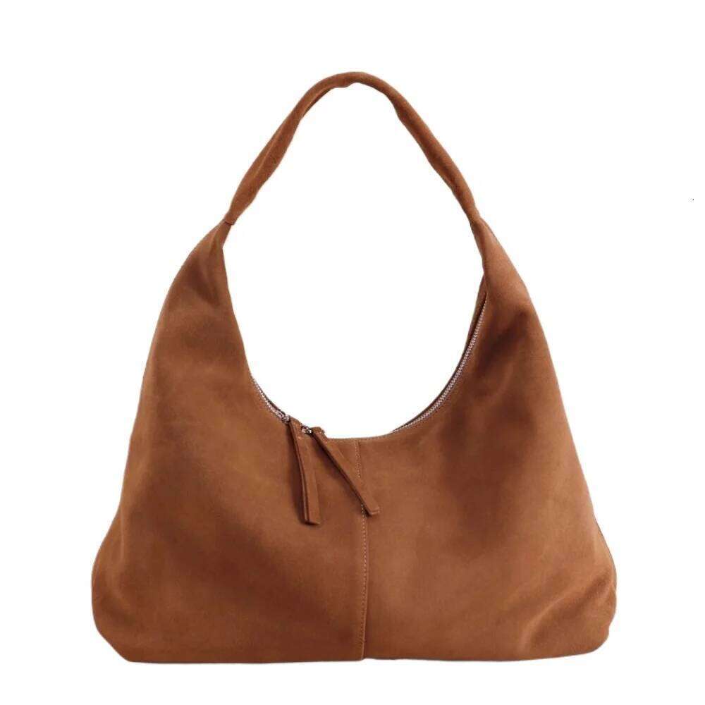 Designer Luxury Euro Style High Investment Work Huge Big Capacity Winter Travel Tote Real Suede Cow Leather Women Handbag Green Armpit Purse