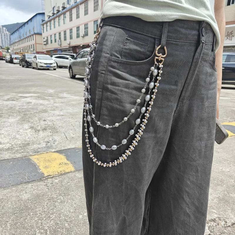 Model Pearl Pants Chain Retro Gothic Light Fashion Women Waist Accessories Gift Giving During Festivals 251024