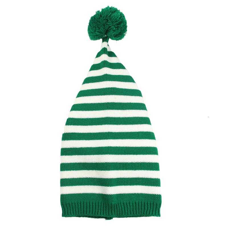 Adult Christmas Santa Hats Knitted Striped Beanie Soft Warm Winter Caps For Women Men Streetwear Clothing AccessoryW251027