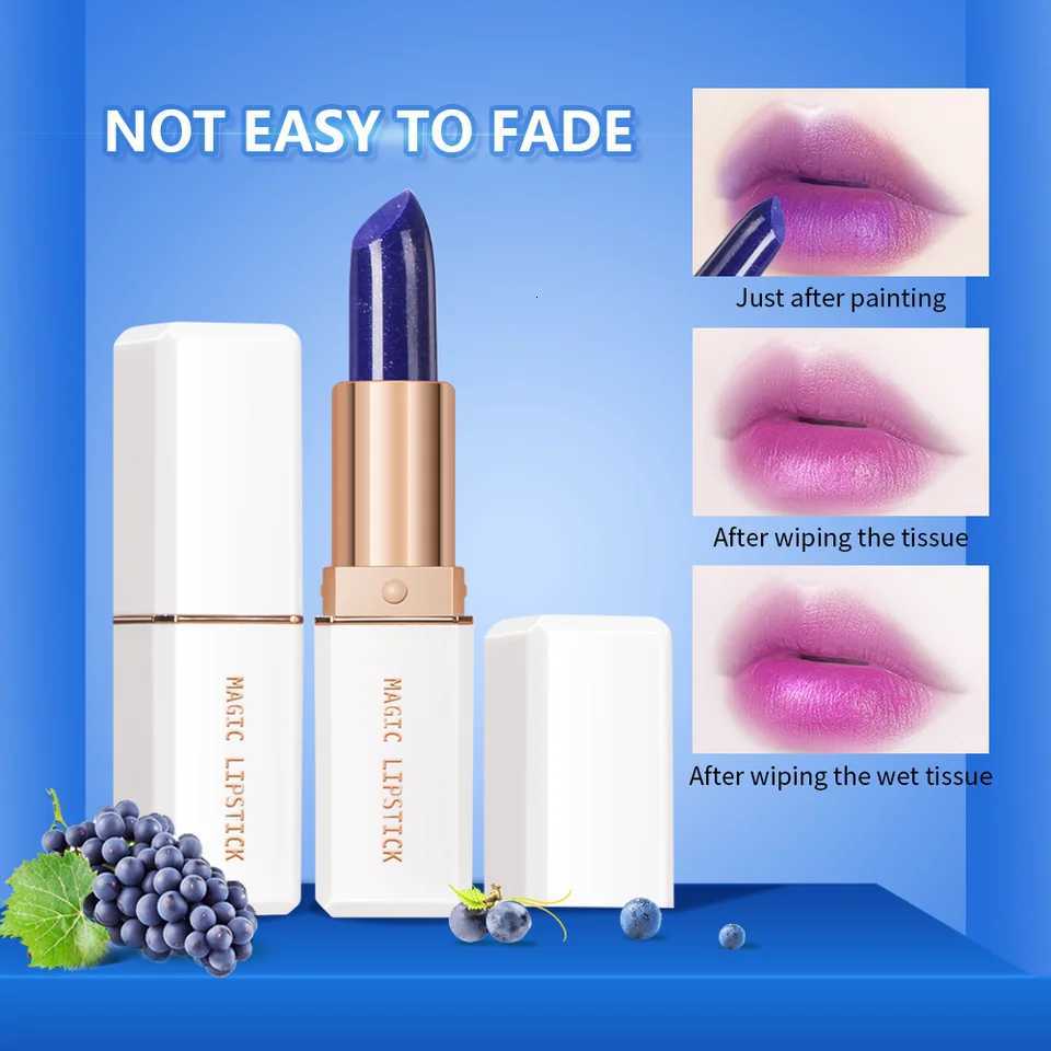 Magic Lipstick Temperature Color Changing Lip Stain Gloss Moisturizing Long Lasting Waterproof Lip Balm 6Colors Women Lipstick W251027