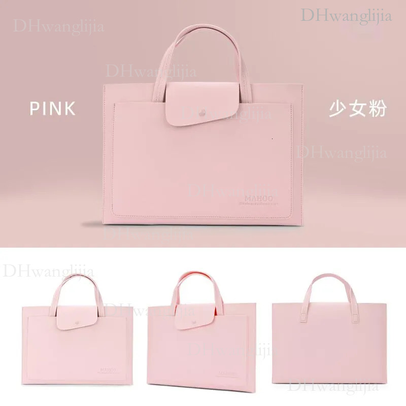 DHGM Briefcases Computer Bag Brief Case 15.6 Inch Laptop Bags For Women Handbags Designer PU Leather Document BriefcasesBriefcases