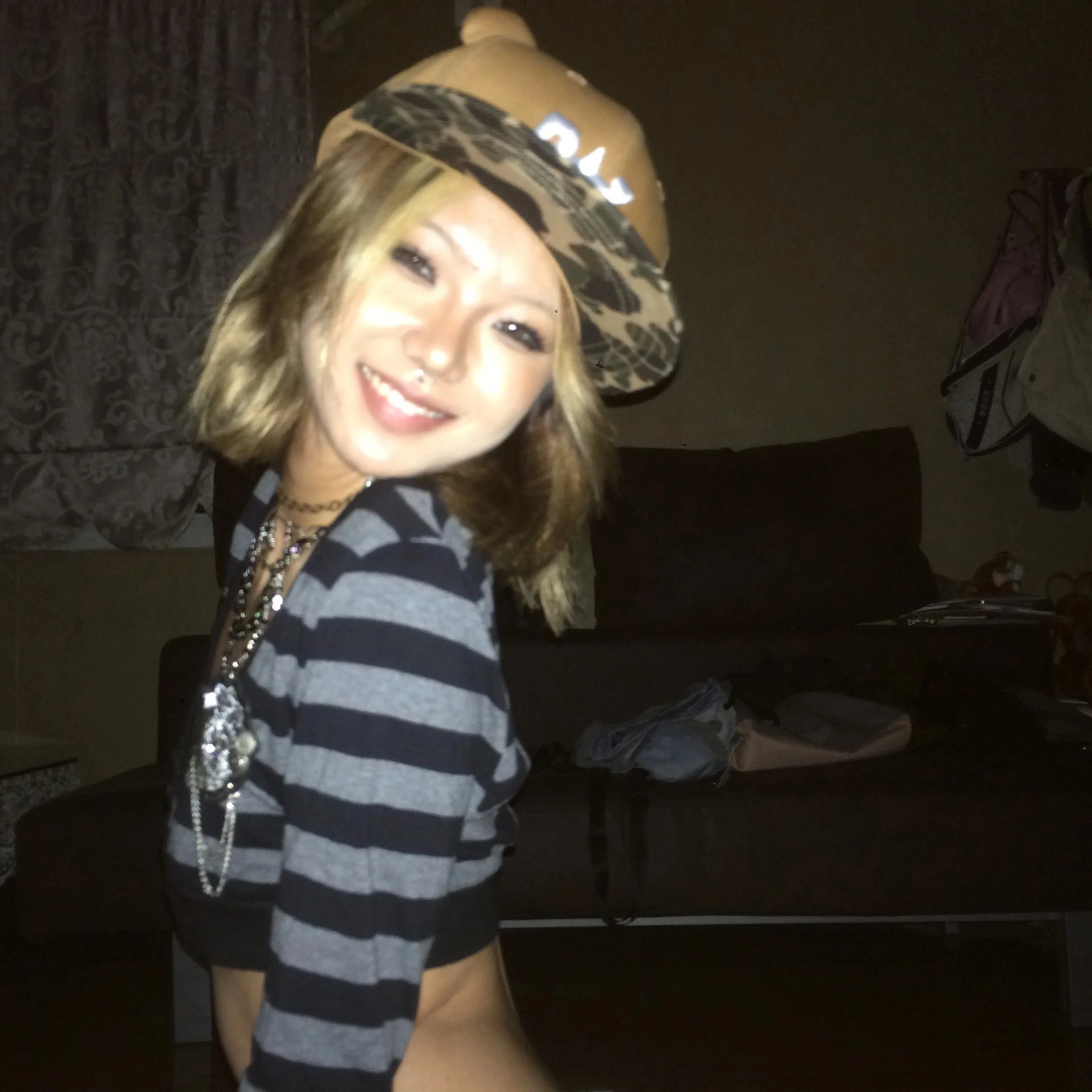 Karrram Trashy Y2k Crop Top Japanese 2000s Style Striped Long Sleeved Tshirt Vintage Harajuku High Street Tops American Retro 251027