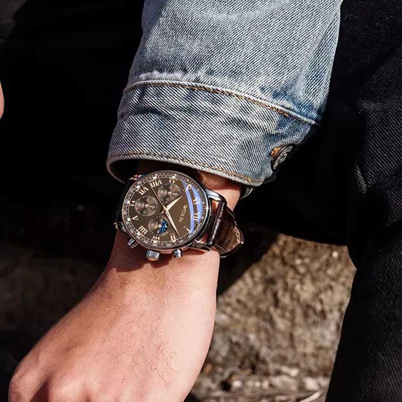 Fashion New Sentiment Watch Classic Retro Men and Women Belt Quartz Watch Business Quartz Sports Leisure Belt Mens WatchT251027