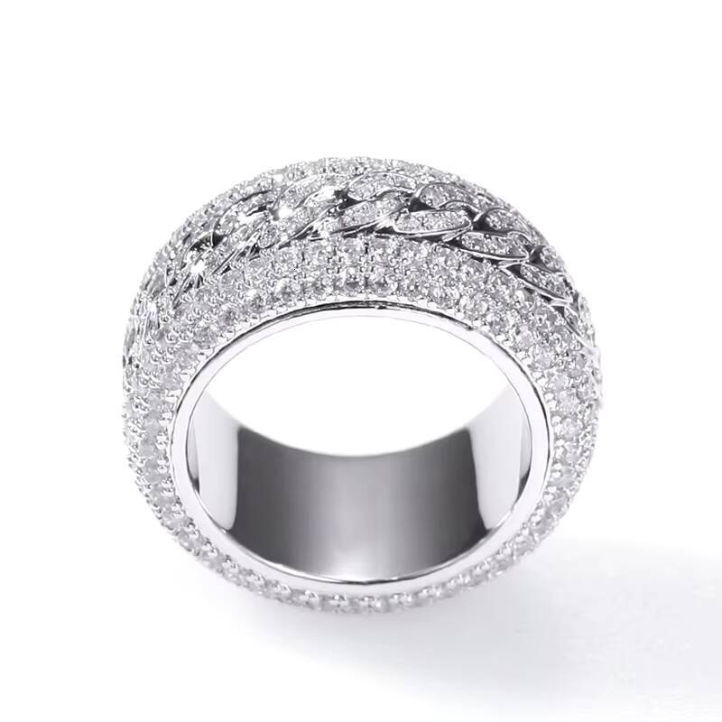 Jewellery Fashion Selling 925 Silver Ring Unisex Moissanite Wedding Engagement Moissanite Ring