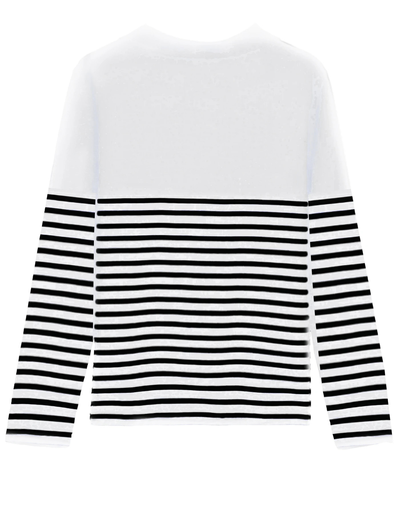 Womens striped color matching longsleeved POLO shirts fashion casual knitted tops can not be dry cleaned 251027
