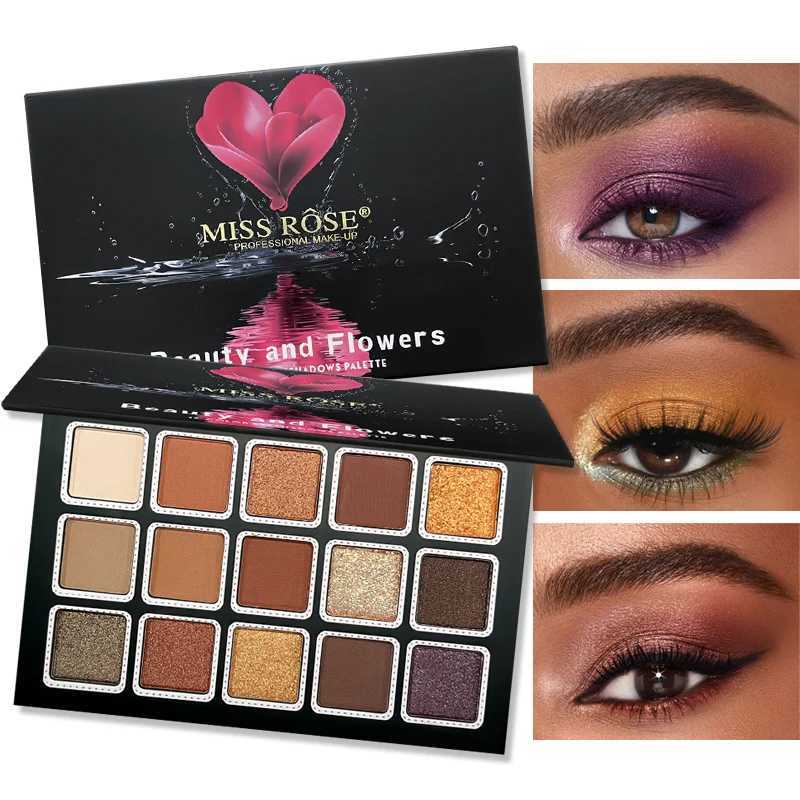 15 Colors Glitter Eyeshadow Palette Matte Waterproof Long Lasting Pressed Powder Cosmetics Kit Fashion Women Eye Makeup paletteXJ251027