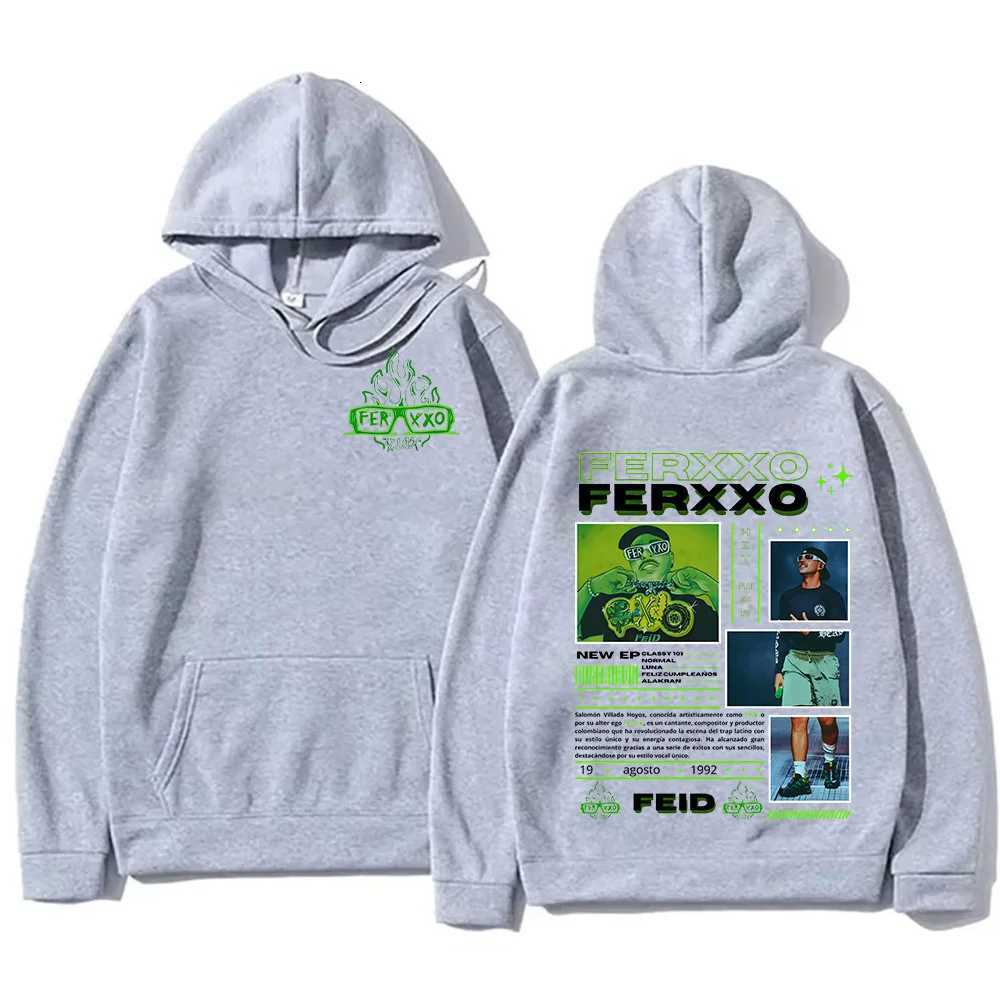 Rapper Feid Ferxxos Adult Mens Hooded Sweatshirt Features A Hiphop Retro Fashion Casual Autumn Winter Streetwear Collection W251027