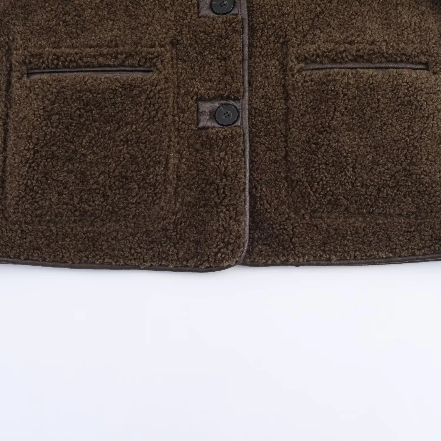 Autumn Womens Clothing Casual Fashion Simple Warm Loose Versatile Flip Collar Long Sleeve Double sided Jacket 251027