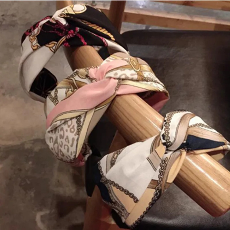 Print Headband Cross Wide Hairband for Women Hair Accessories Head Band Adults Print Hair Headband Women Headwear Hair Band 251023