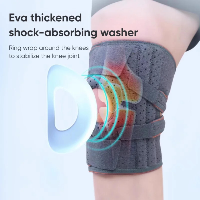 1Pcs Knee Pads Strap Patella Medial Support Meniscus Silicone Compression Protective Gear Knee Braces Basketball Running Prot 251023