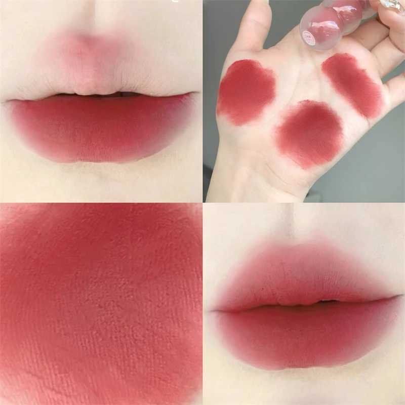 Cute Velvet Matte Lip Gloss Long Lasting Liquid Lipstick Lip Makeup Beauty Nonstick Cup Waterproof Lip Gloss Korean Makeup New W251027