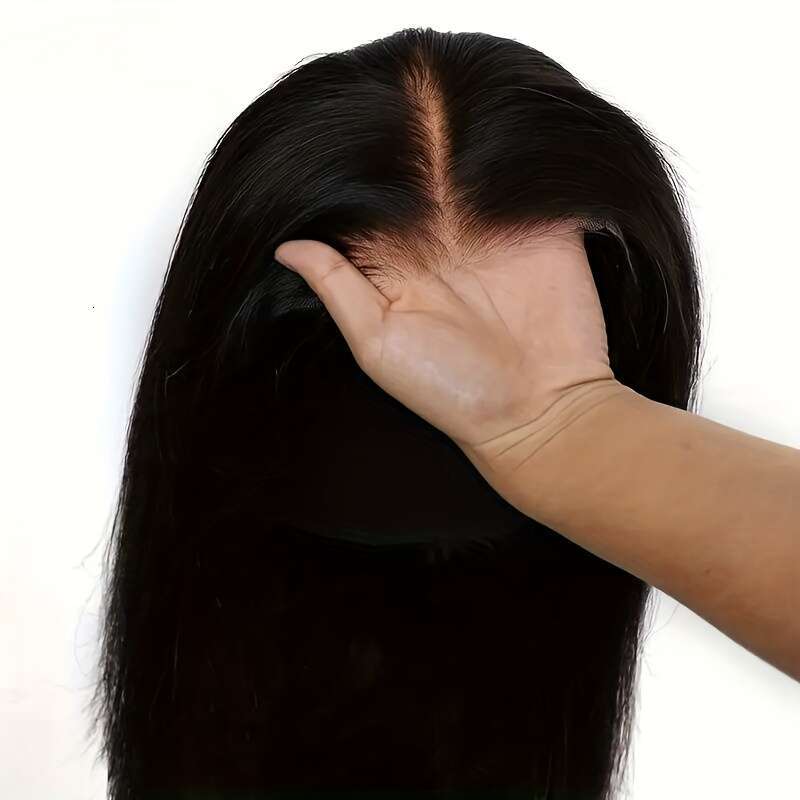 Glueless Brazilian Human Hair - 5X5 HD Closure, 250% Density, Pre-Plucked Pre-Cut Beginners, Glue No Gel, Black, Perfect For Casual Attire & Special O