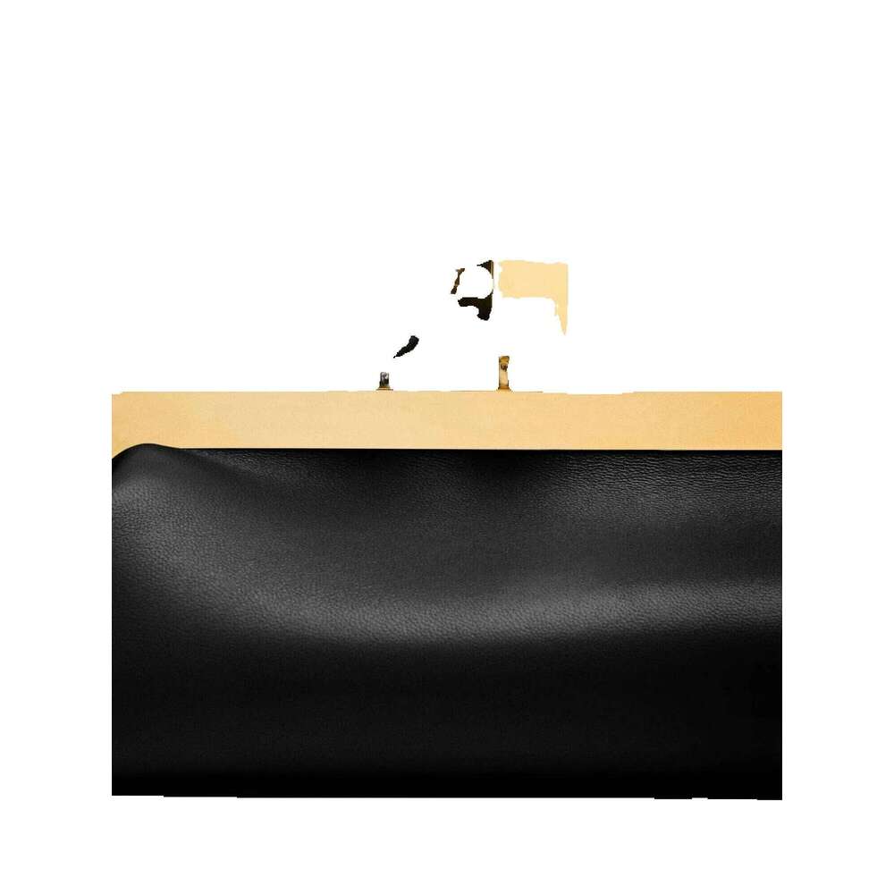 Women Frame Design Black Shoulder Bag 2025 New Genuine Leather