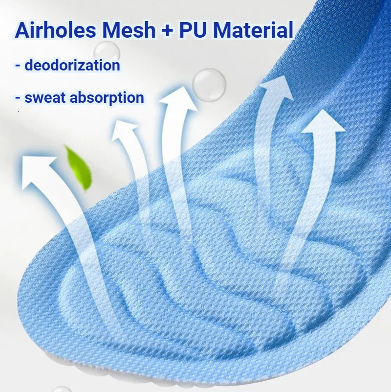 Orthopedic Insoles for Breathable Soft Latex Insoles Sport Shock Absorption Running Shoes Pad for Men Women Arch Support Insole251020