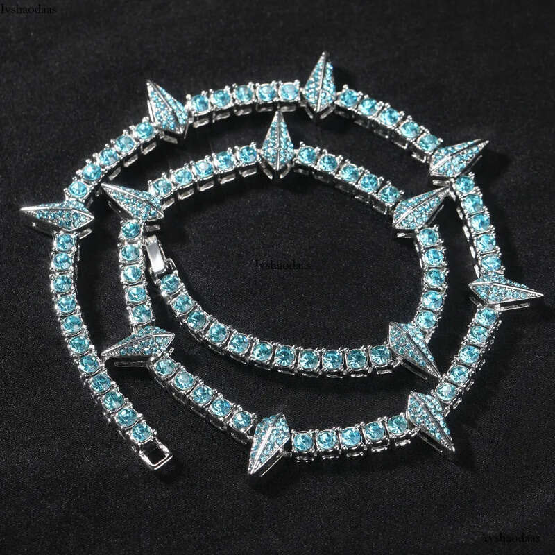 Hip Hop Gold Chains Iced Out Tennis Chain Fashion Mens Club Jewelry Black Panther Necklace