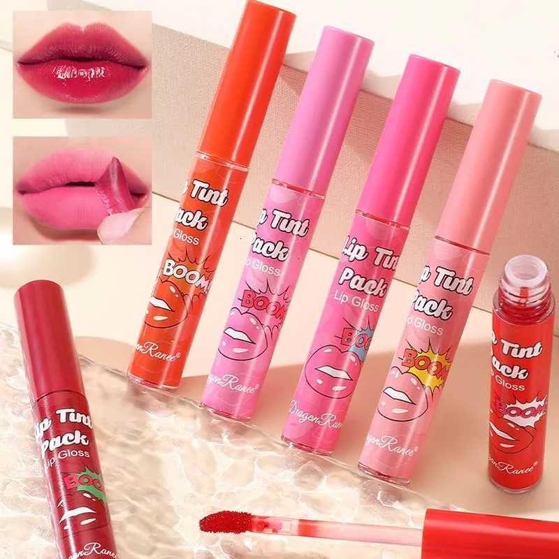 Peel Off Rose Red Lip gloss Lip Outline Contour Tattoo Lip Stain Waterproof Transfer Resistant Tear Off Peel Off Lipstick Makeup W251027