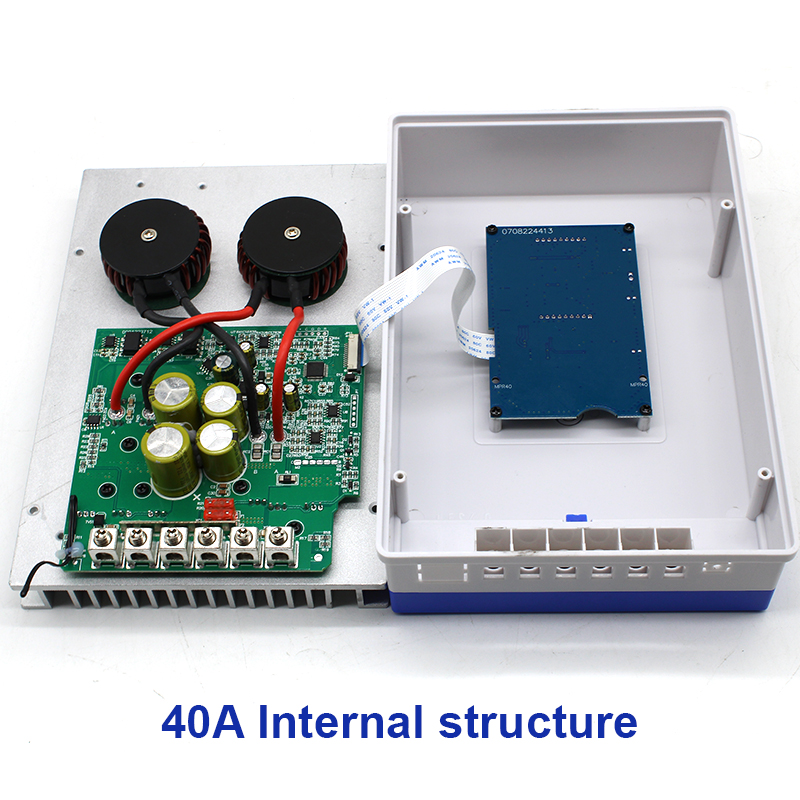 Easun Power 40A MPPT Solar Charger Controller Automatic Recognition 12V 24V for Max PV 100VOC Lead Acid or Lifepo4 Lithium Battery