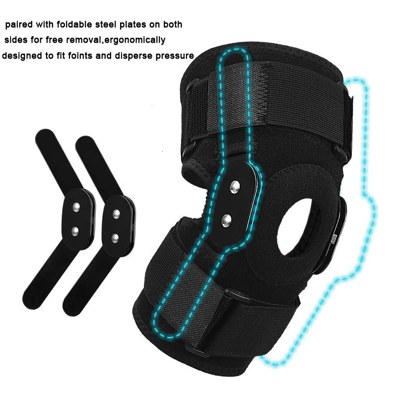 1pcs Knee Support orthopedic knee Brace Adjustable Open Patella Knee Pads Protector Guard Gym Workout Sports 251023