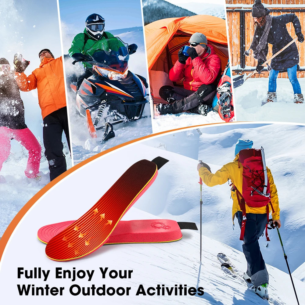 APP Control Heated Insoles Electric Foot Warming Pad for Winter Outdoor Ski Adjustable Temperature Feet Heater Shoe Pads251020