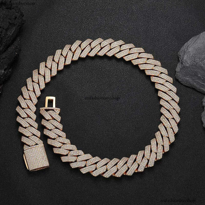 25mm Hip Hop Cuban Bracelet Gold Plated Iced Out 5A Zircon Necklace Heavy Thick Chain For Men aaa