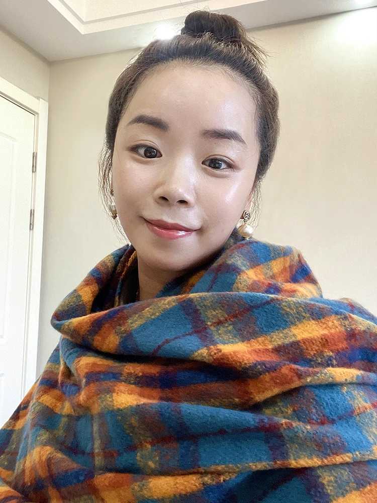 Imitation Cashmere Wen Winter Vintage Scarf Ladies Plaid Scarve Pashmina Mujer Fa Foard Bufanda Wrap Shawl Preppy StyW251027