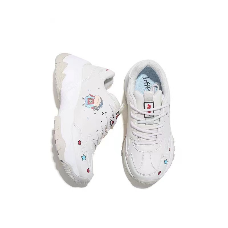 Jifffly x Crayon Shin-chan Dad Shoes Women Thick Bottom High-Top Sneakers for Summer 2025