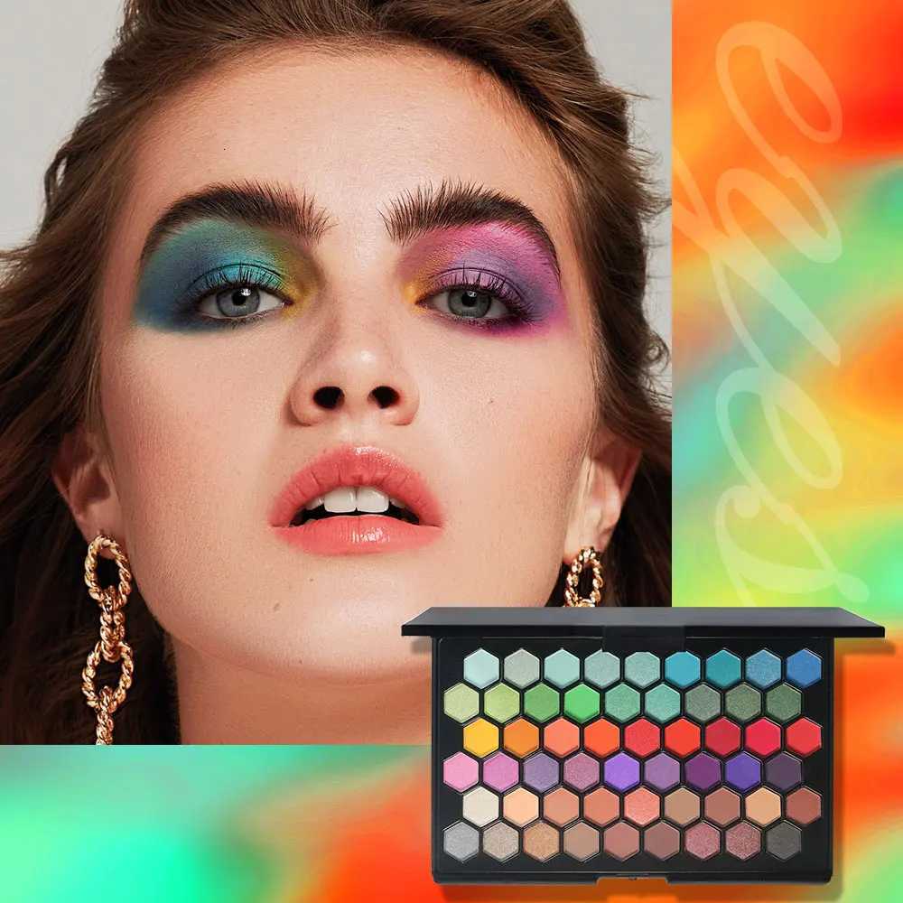 POPFEEL 54 Color Eyeshadow Palette Versatile Earthy Rainbow Shades for Colorful Party MakeupAllinOne Eyeshadow CollectionXJ251027