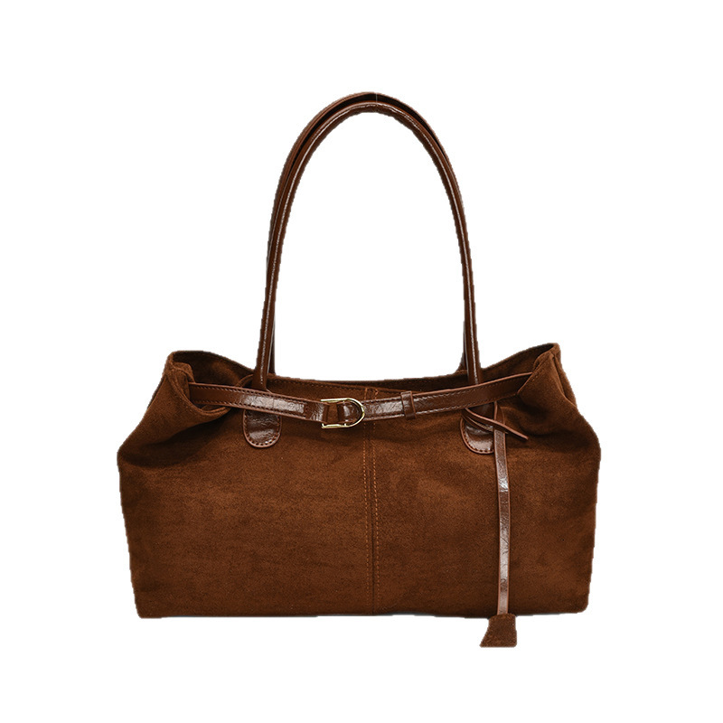 Free shipping designer bag Autumn and Winter Large Capacity Suede Bag Women New Casual Commuting Shoulder Bag Handheld Tote Bag