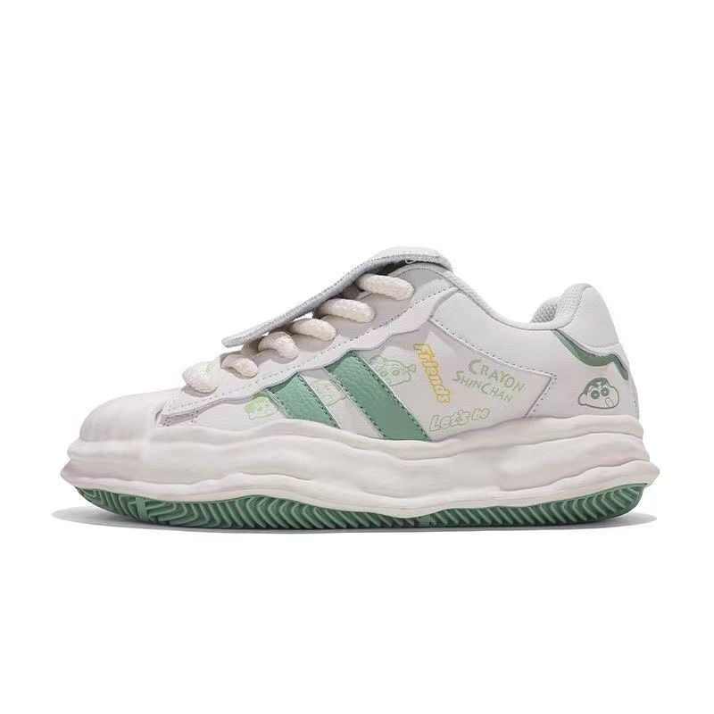 Crayon Shin-chan Collaboration jifffly Canvas Shoes Summer Edition Flip-top Dissoable Shell-top Sneakers for women