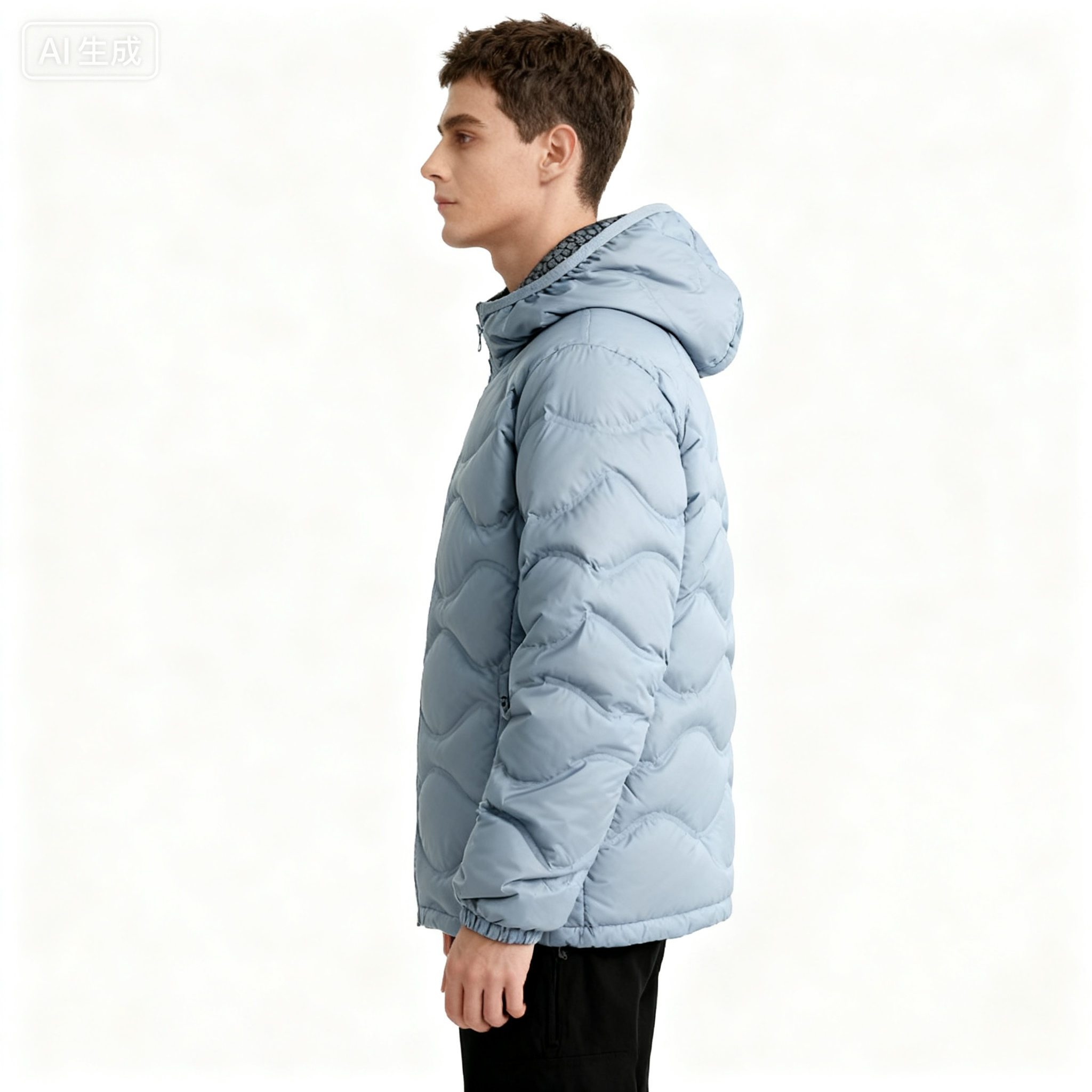 Men's Down & Parkas Unisex Fashion Light Weighted Quilted Jacket with Soft White Duck Feathers for Everyday Wear