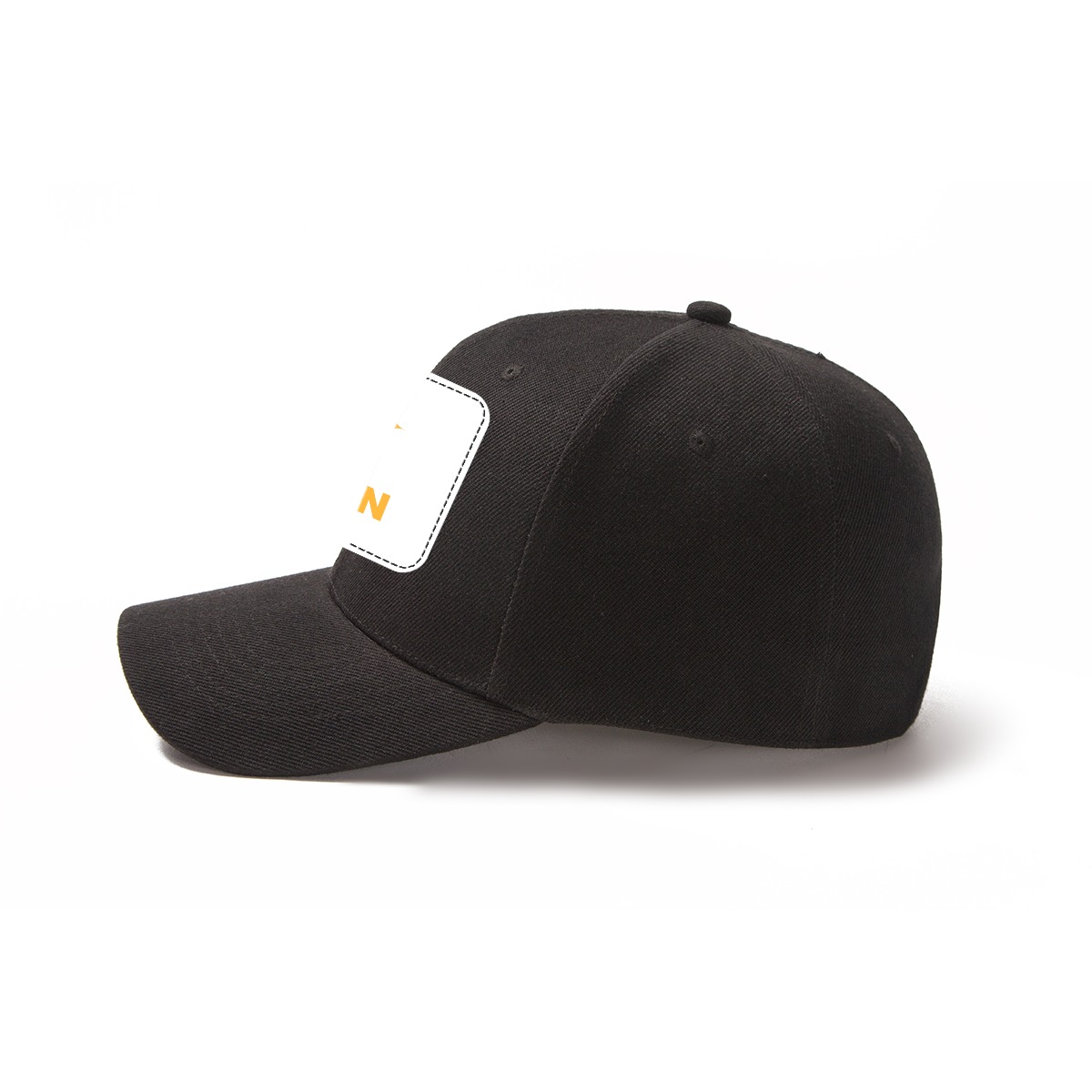 DHgatepod Classic Baseball Cap - Curved Brim Sun Protection Cotton Canvas & PU Hat for Sports & Outdoor Activities