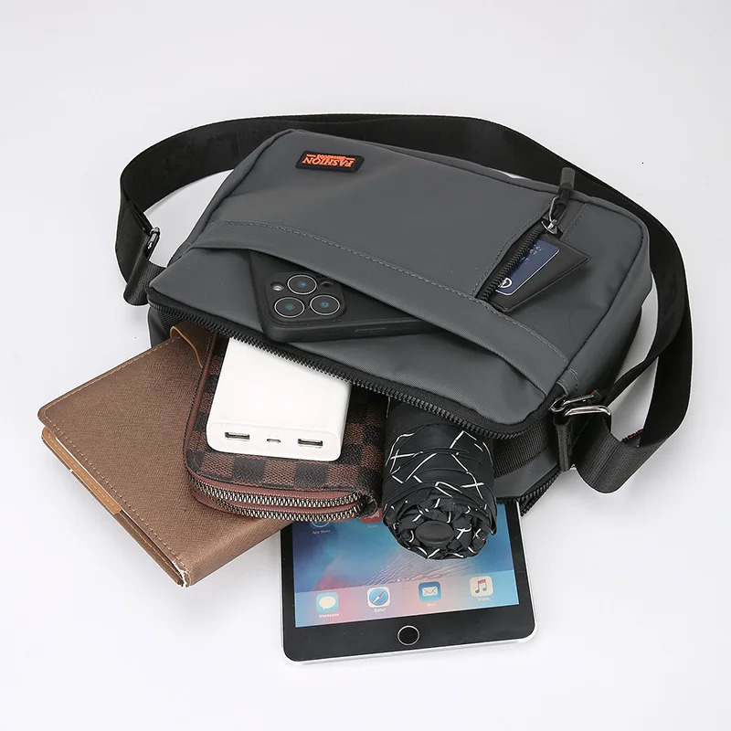 Trendy Mens Bag Simple Crossbody For Business Travel Versatile Handbag 251014