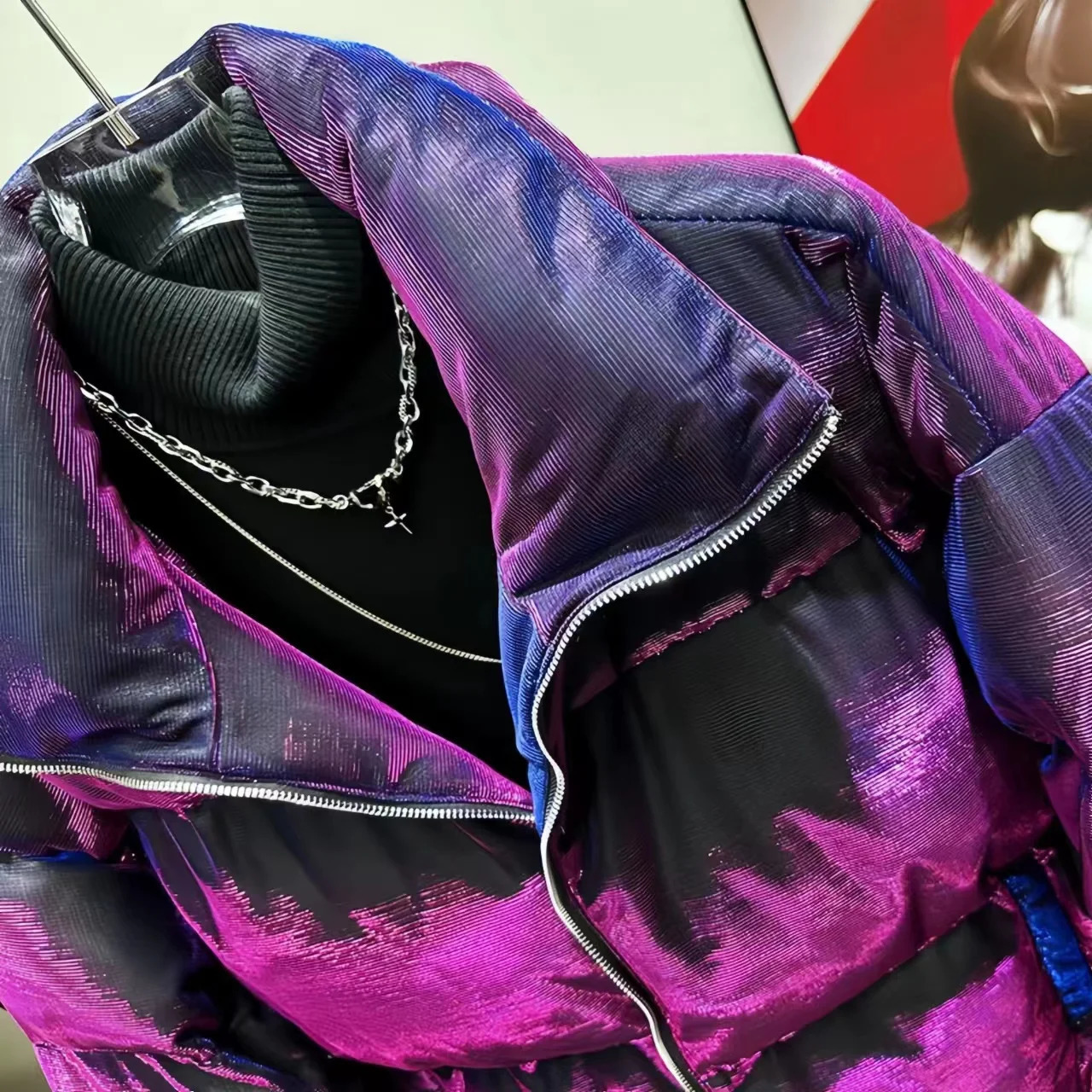 Short Thick Loose Cotton Jacket for Men and Women Warm Female ClothingEngland StyleTurndown CollarZipper Winter 251027