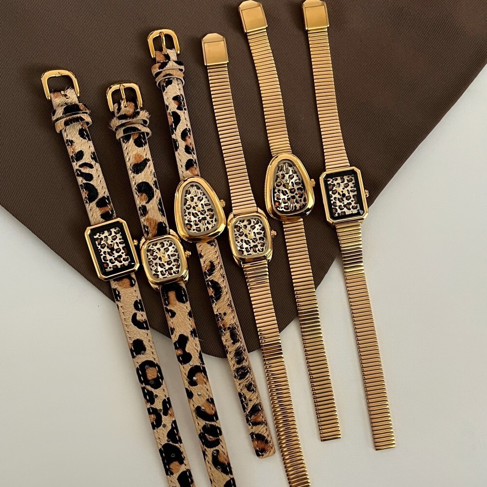 Designer Watch IEKE Vintage Style Snake Head Leopard Print Watch For Women, Luxury Niche Light Luxury Elegant Quartz Watch
