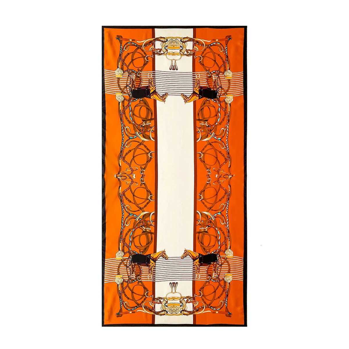 New 18090cm fashion Silk Scarf Scarftop wraps Wen Vintage Four Seasons Hair Scarve Hijab Foard Bandana Fme scarfW251027