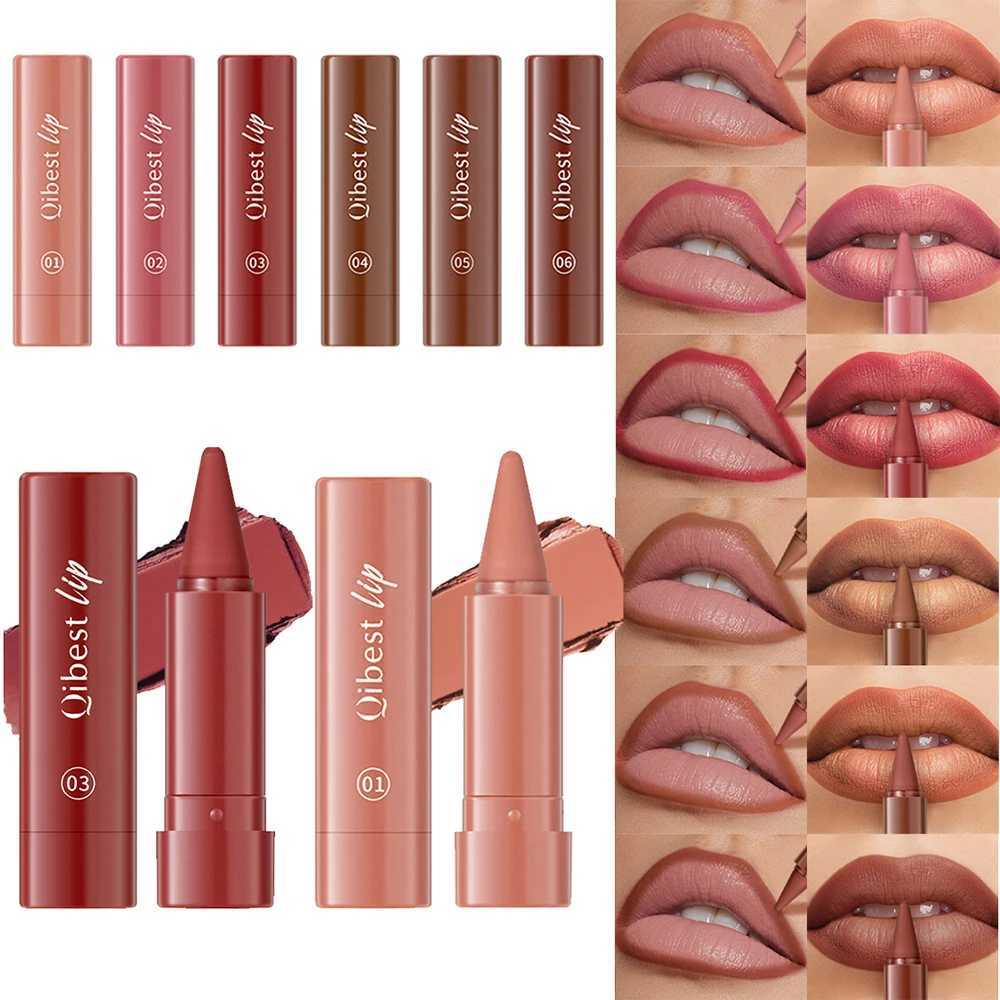 Twist Up Lip Liner Lipstick Pen Multipurpose Powder Blusher Velvet Matte Waterproof Lip Contour Non Stick Cup Lip Rouge Makeup W251027