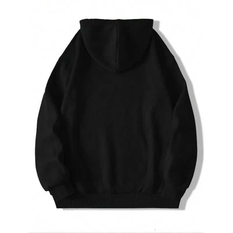 2025 new Mens Hooded Sweater Plus Velvet To Keep Warm Sports Hoodie With Pocket Suitable For Spring And Autumn Wear W251027