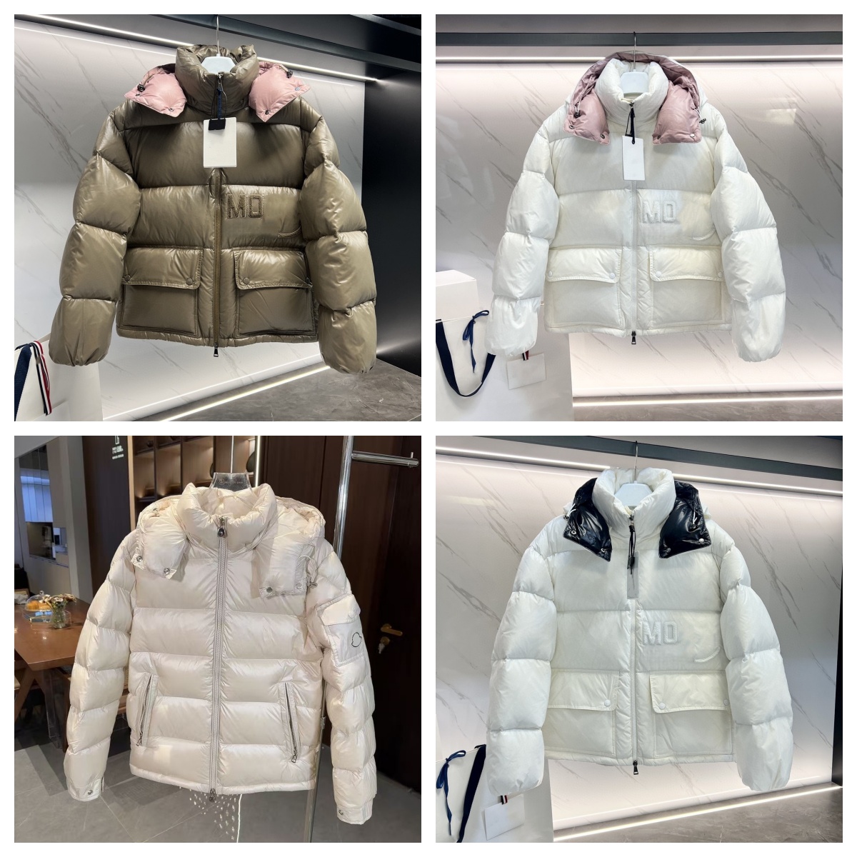 Women's Designer Thickened Warm Mo Down Jacket Casual Outdoor Lightweight Zipper Style Cardigan Coat Luxury White Duck Down Jacket High-Quality Winter