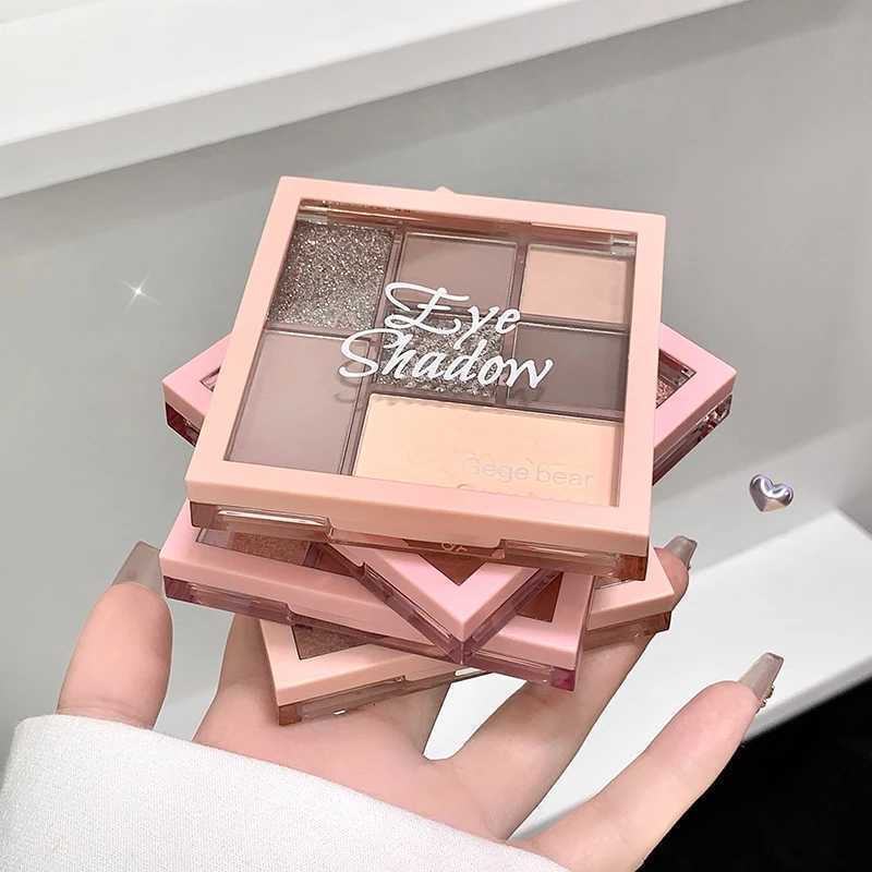 7Color Eye Shadow Tray Low Saturation Palette Matte Glitter Pearly Korean Eye Pigment Eyeshadow Tray Lasting Eye Makeup PaletteXJ251027